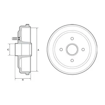 Tambour de frein DELPHI BF535