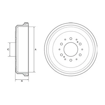 Tambour de frein DELPHI BF539