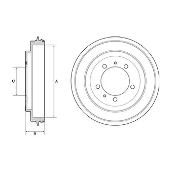 Tambour de frein DELPHI BF540