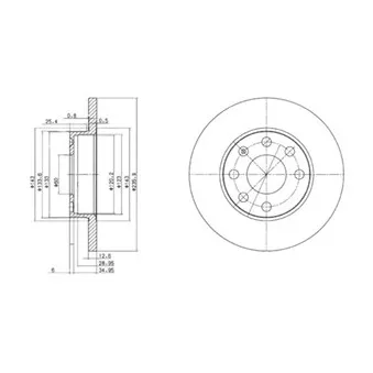 Jeu de 2 disques de frein avant DELPHI BG2148