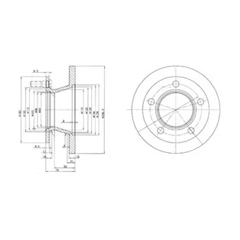 Jeu de 2 disques de frein avant DELPHI BG2494