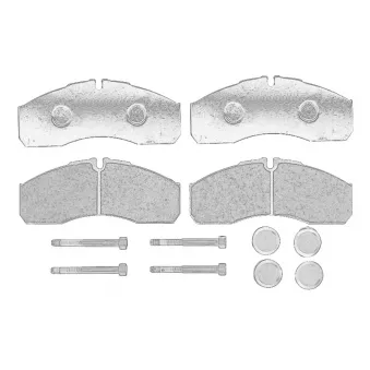 Jeu de 4 plaquettes de frein avant OE 42536101