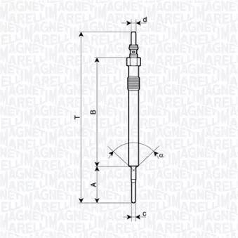 Bougie de préchauffage MAGNETI MARELLI 062900127304