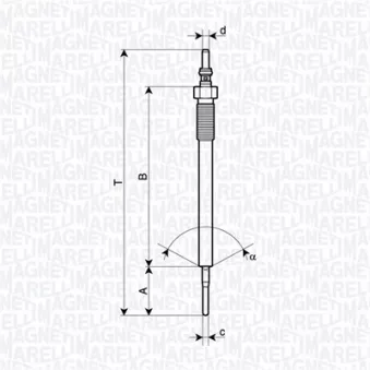 Bougie de préchauffage MAGNETI MARELLI 062900138304