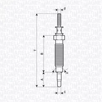 Bougie de préchauffage MAGNETI MARELLI 062900134304