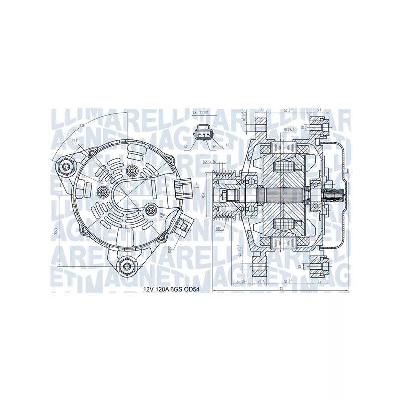 Alternateur MAGNETI MARELLI 063731557910