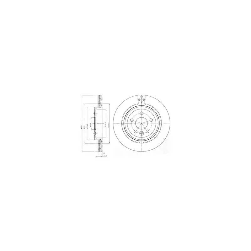 Jeu de 2 disques de frein arrière DELPHI BG4240