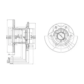 Jeu de 2 disques de frein avant DELPHI BG429