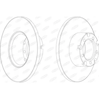 Jeu de 2 disques de frein avant BERAL BCR117A