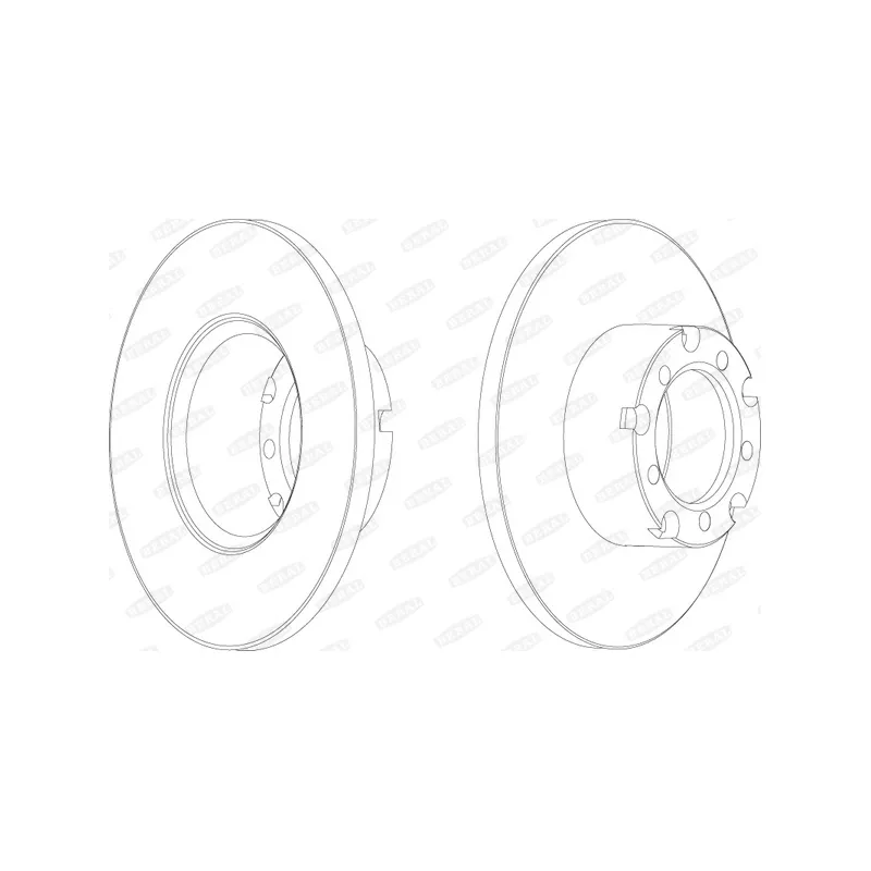 Jeu de 2 disques de frein avant BERAL BCR117A
