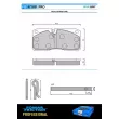 Jeu de 4 plaquettes de frein avant ROULUNDS 471681 - Visuel 1