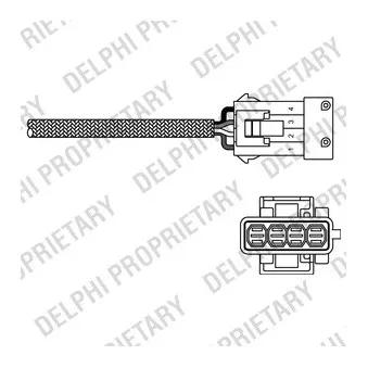 Sonde lambda DELPHI ES10795-12B1