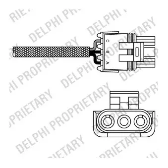 Sonde lambda DELPHI ES10990-12B1