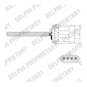 Sonde lambda DELPHI ES11050-12B1