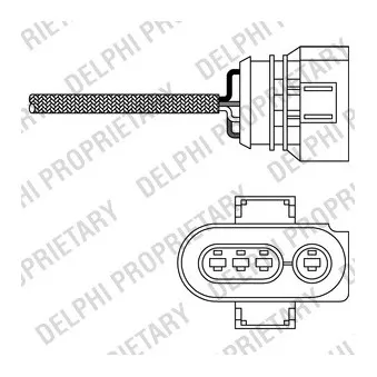 Sonde lambda DELPHI ES20256-12B1