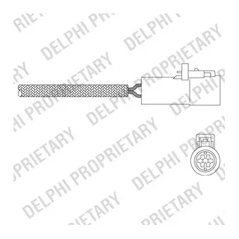 Sonde lambda DELPHI ES20349-12B1