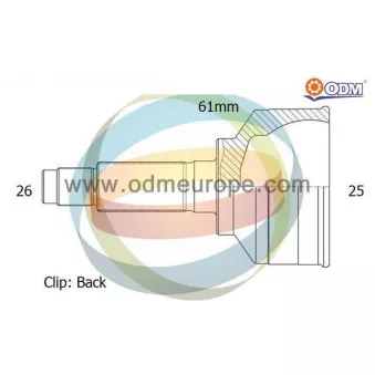 Embout de cardan avant (kit de réparation) ODM-MULTIPARTS 12-090294