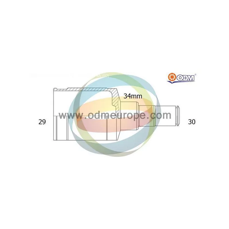 Embout de cardan avant (kit de réparation) ODM-MULTIPARTS 14-066170