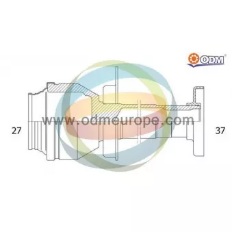 Embout de cardan avant (kit de réparation) ODM-MULTIPARTS 14-216123