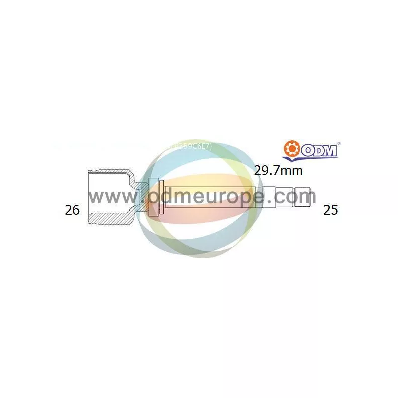 Embout de cardan avant (kit de réparation) ODM-MULTIPARTS 14-356085
