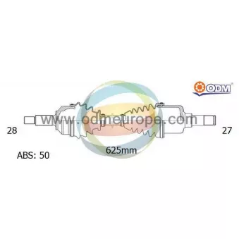 Arbre de transmission ODM-MULTIPARTS 18-041661