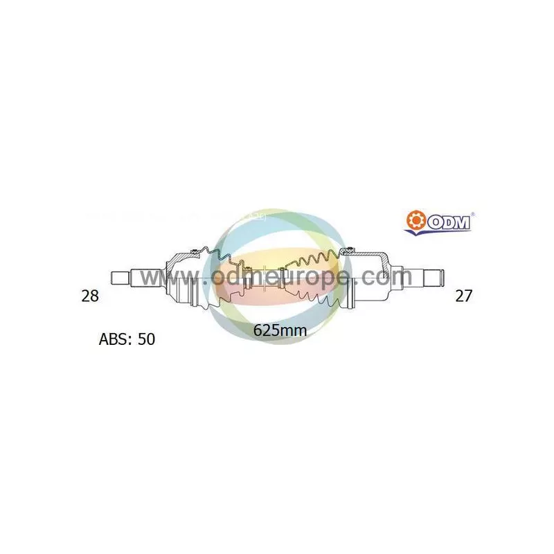 Arbre de transmission ODM-MULTIPARTS 18-041661