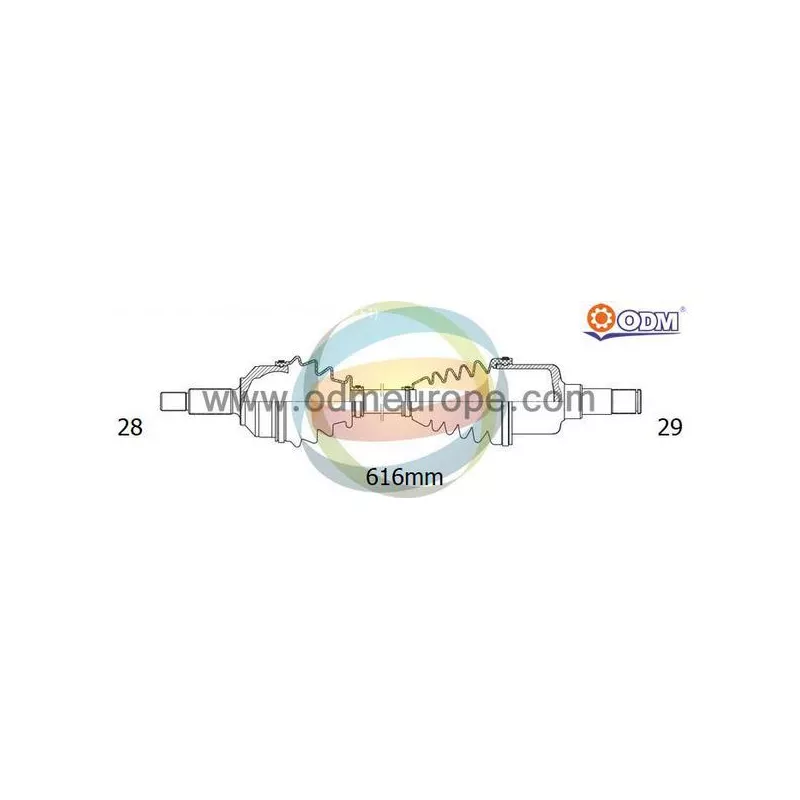 Arbre de transmission ODM-MULTIPARTS 18-041670