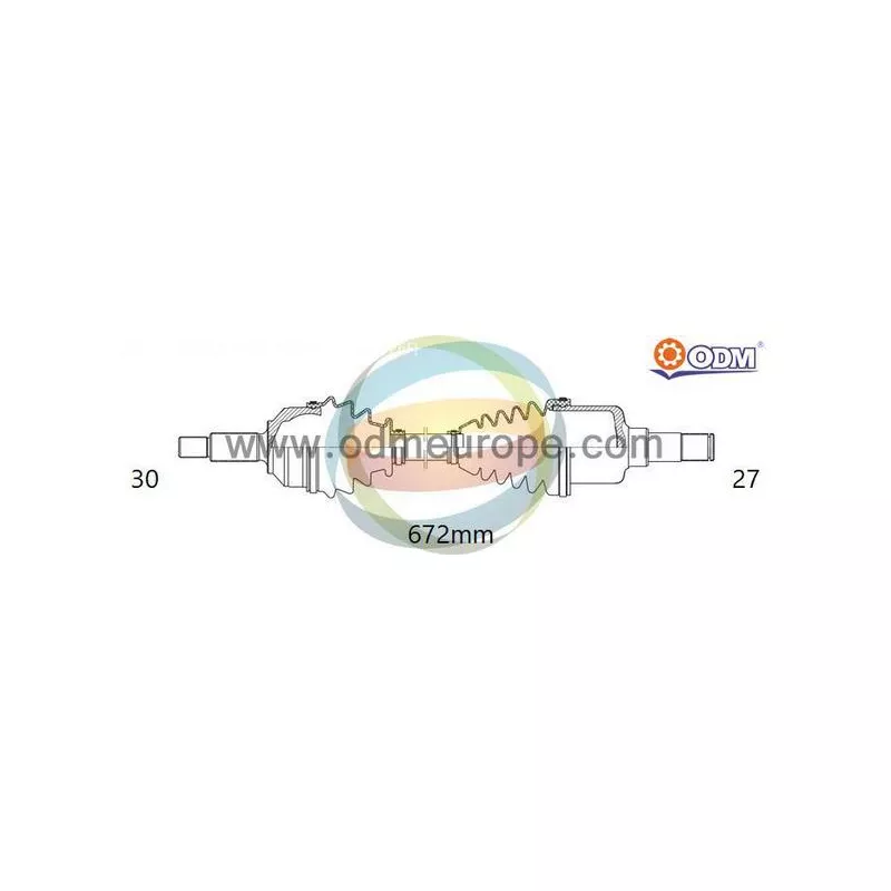 Arbre de transmission ODM-MULTIPARTS 18-041740