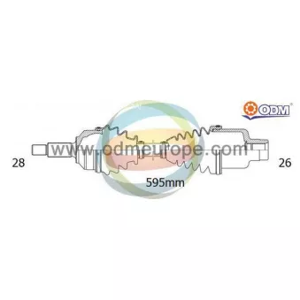 Arbre de transmission ODM-MULTIPARTS 18-052570