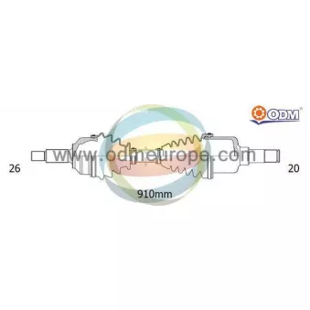 Arbre de transmission ODM-MULTIPARTS 18-092550