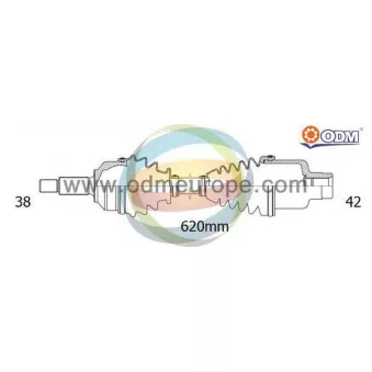 Arbre de transmission ODM-MULTIPARTS 18-215230