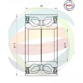 Roulement de roue avant ODM-MULTIPARTS 70-000019