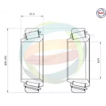 Roulement de roue arrière ODM-MULTIPARTS 70-010024