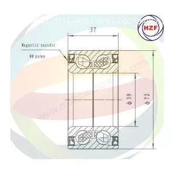 Roulement de roue avant ODM-MULTIPARTS 70-010051