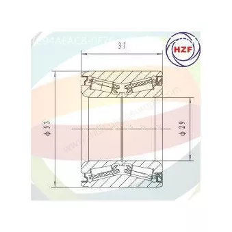 Roulement de roue arrière ODM-MULTIPARTS 70-010059