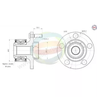 Roulement de roue avant ODM-MULTIPARTS 70-010068