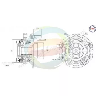 Roulement de roue avant ODM-MULTIPARTS 70-060068