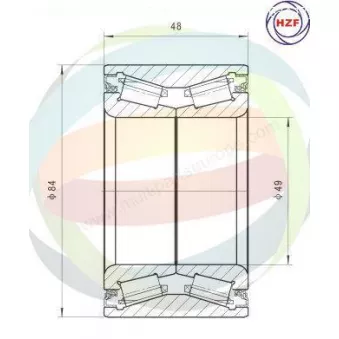 Roulement de roue avant ODM-MULTIPARTS 70-060098