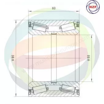 Roulement de roue avant ODM-MULTIPARTS 70-060128