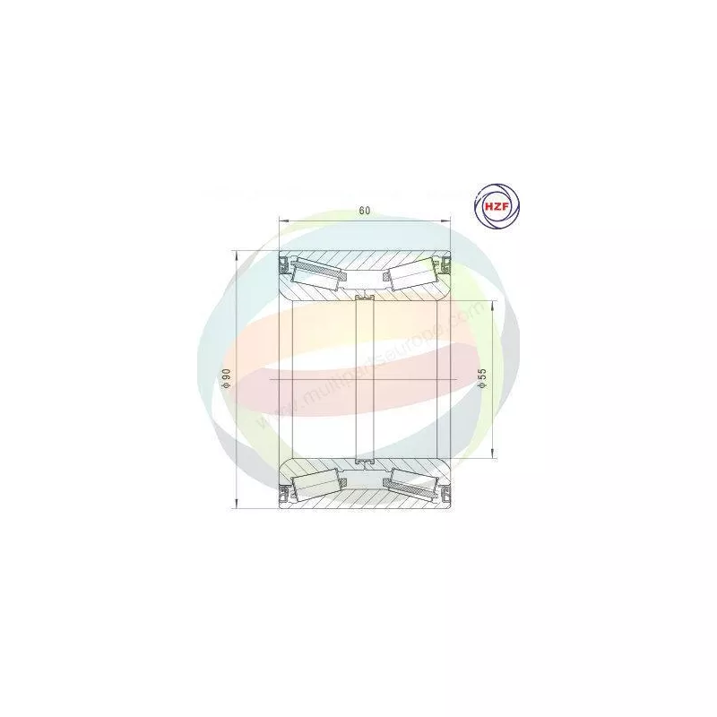 Roulement de roue avant ODM-MULTIPARTS 70-060128