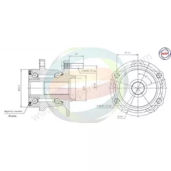 Roulement de roue arrière ODM-MULTIPARTS 70-070009