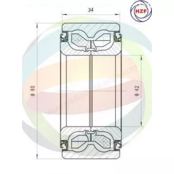 Roulement de roue avant ODM-MULTIPARTS 70-080038