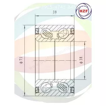 Roulement de roue avant ODM-MULTIPARTS 70-090025