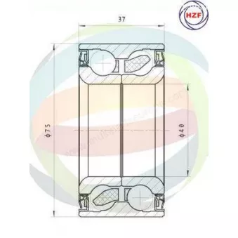 Roulement de roue avant ODM-MULTIPARTS 70-150001