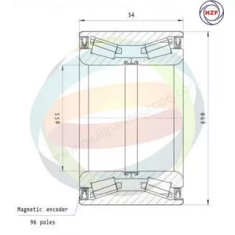 Roulement de roue avant ODM-MULTIPARTS 70-160018