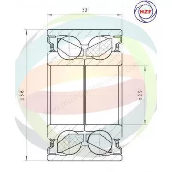 Roulement de roue arrière ODM-MULTIPARTS 70-160038