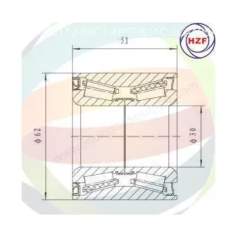 Roulement de roue arrière ODM-MULTIPARTS 70-160054