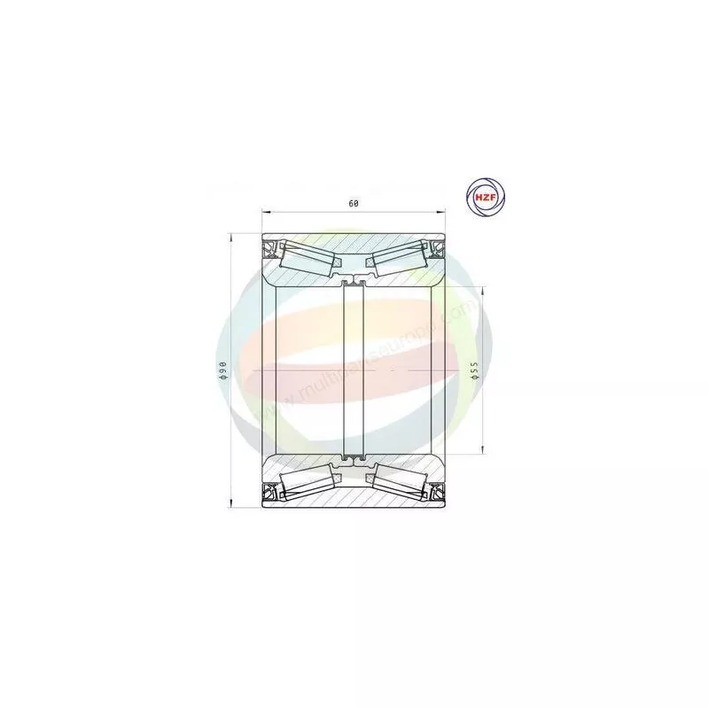 Roulement de roue avant ODM-MULTIPARTS 70-160063