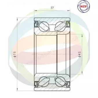 Roulement de roue avant ODM-MULTIPARTS 70-210033