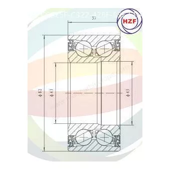 Roulement de roue avant ODM-MULTIPARTS 70-210048